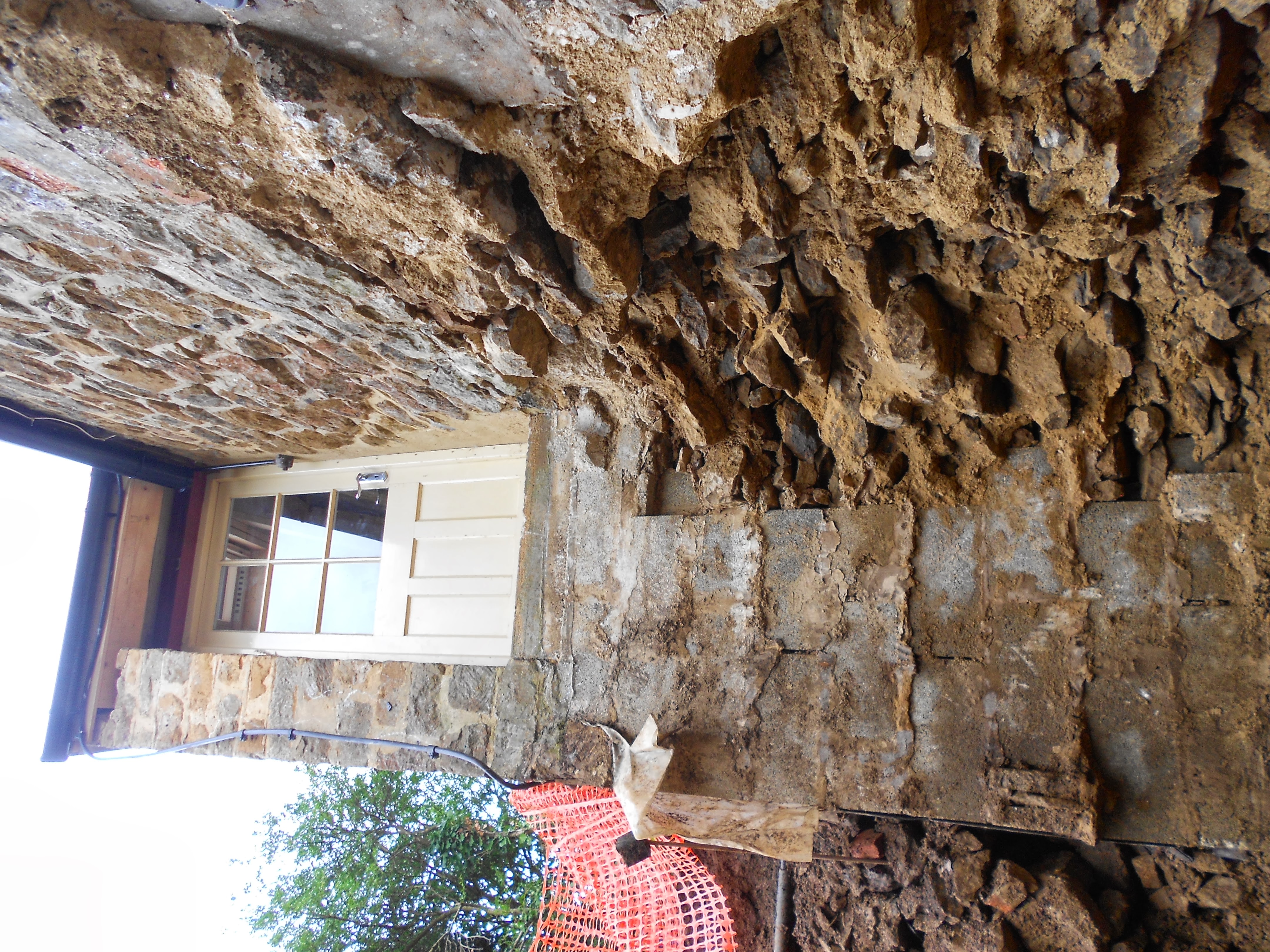 Old Back door looking up
